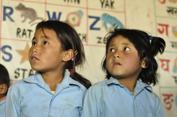 School Children in Nepalese Village